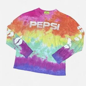 Pepsi x Forever 21 Unisex Tie-Dye Long Sleeve Shirt
